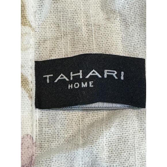 Tahari Home White Bib Apron Womens One Size Floral Cotton Farmhouse Kitchen - Picture 4 of 9